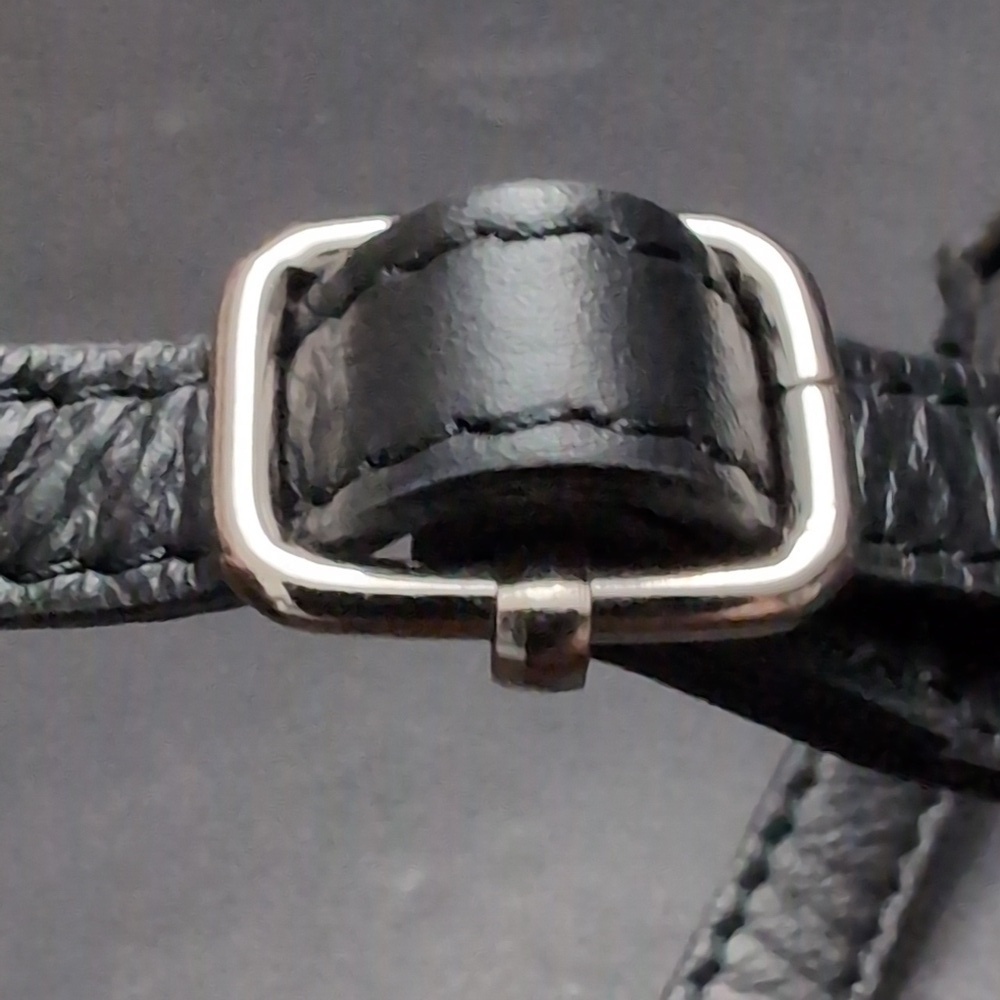 Vera Pelle Italy Women's Small Black Leather Crossbody Bag. - Picture 10 of 14
